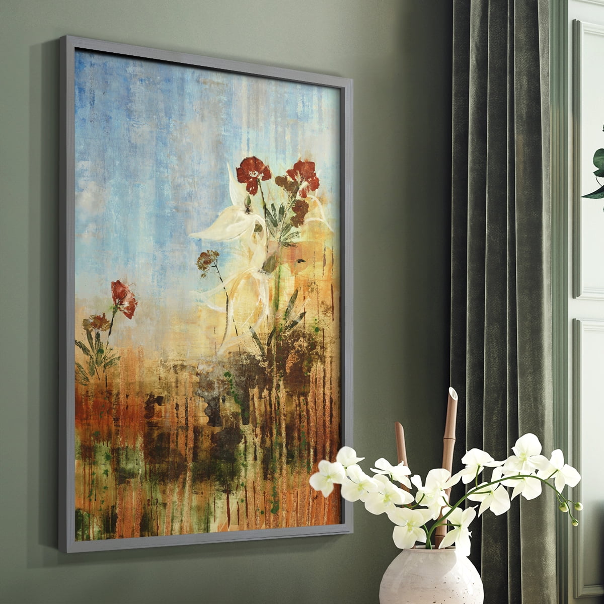 Dedicated to Spring Framed Print in Gray Solid Wood Framed Print No Nail Hanging