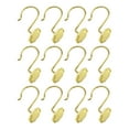 thumbnail image 5 of Utopia Alley HK27GD Rust Proof Zinc Shower Curtain Hooks Rings, Gold - Set of 12, 5 of 10