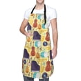 thumbnail image 3 of Uemuo Musical Instruments Pattern Waterproof Apron Adjustable Dishwasher Apron- Apron for Women Men Heavy Duty Work Apron for Dishwashing Chemical Lab, 3 of 9
