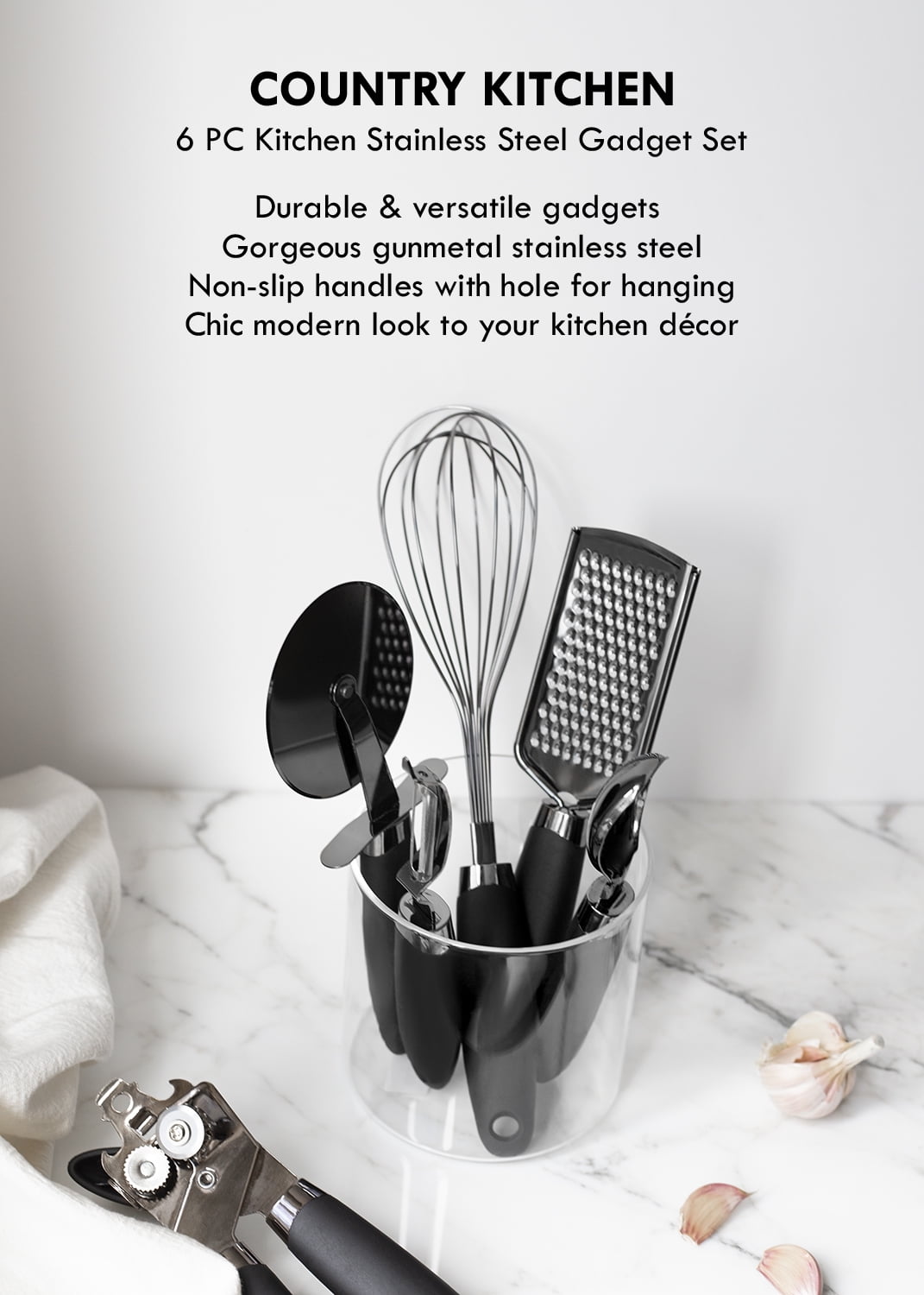  Country Kitchen 6 Pc Essentials Kitchen Stainless