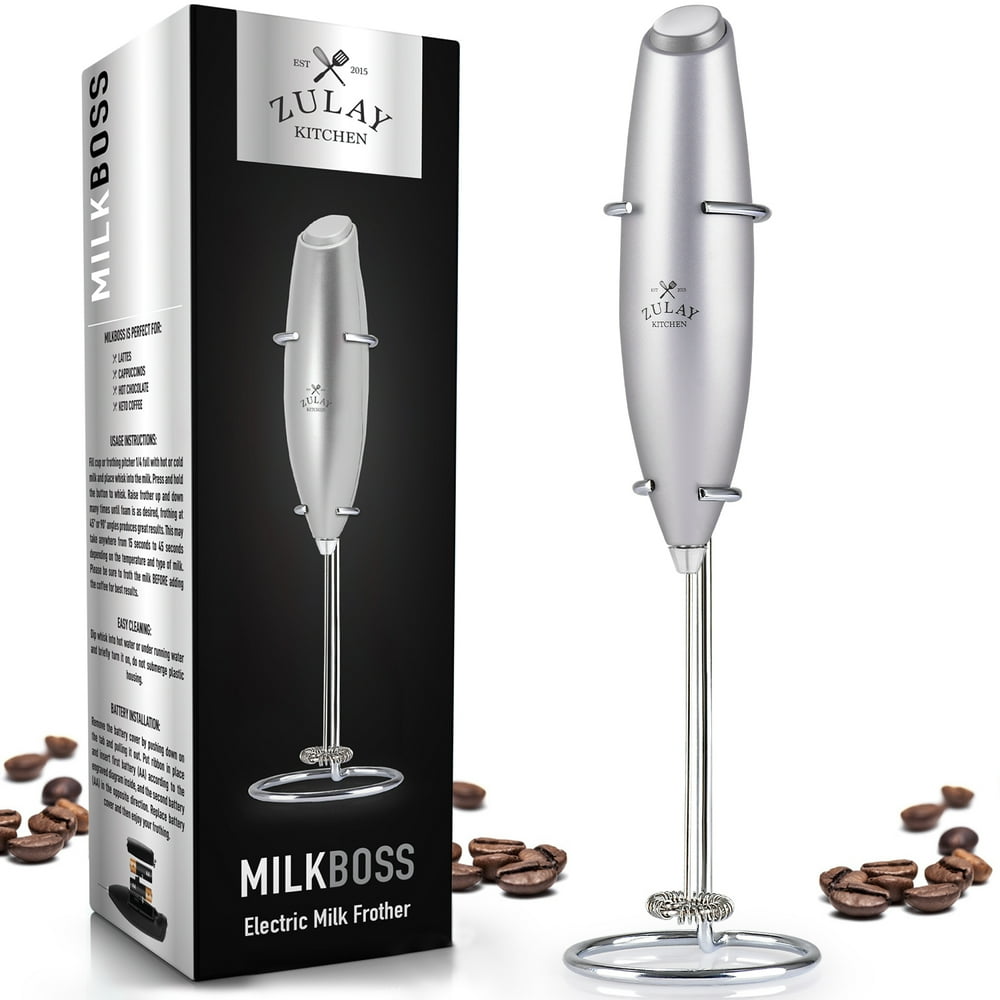 Zulay Kitchen Milk Frother Silver
