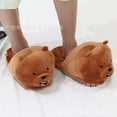 thumbnail image 3 of Zapatillas de confinamiento de animales con Panda de dibujos animados, oso Polar, hogar, cálidas, para hombre y mujer, zapatillas de algodón de felpa para invierno, 3 of 5