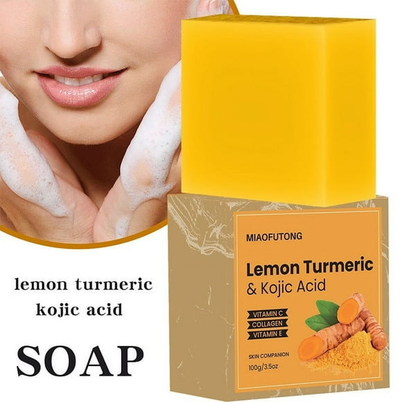 Pompotops Beauty Products Clearance,Women Beauty Gifts,Handcrafted Lemon Salicylic Aci D Soap - Natural Exfoliant Brightening Skin Treat Ment