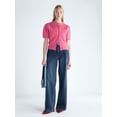 thumbnail image 2 of Free Assembly Women's and Women’s Plus Embellished Cable Knit Cardigan, Midweight, XS-4X, 2 of 5