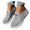 thumbnail image 3 of Womens Shoes,Breathable Sneakers Lightweight Comfortable for Everyday Wear Mesh Breathable Sneakers All Seasons,Shoes for Women,Grey,6.5, 3 of 6