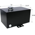 thumbnail image 5 of JERFIT 5 Gallon Hydraulic Reservoir Tank, 14-Gauge Steel, Black, w/ 1-1/2" & 3/4" FNPT Ports, Integrated Breather Cap & Strainer for Log Splitter, Dump Trailer, Tractor, 5 of 5