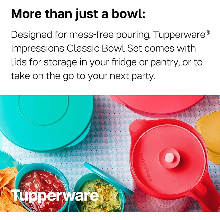 Tupperware Impressions Bowl 7.5 Liter Orange Extra Large Food Storage  Container