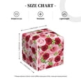 thumbnail image 4 of Naloa Rose Flowers Tissue Box CoverLeather Tissue Holder Square Facial Tissue Case Facial Paper Organizer Dispenser for Bathroom, Vanity Countertop, Tabletop, Car, 4 of 8