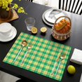 thumbnail image 3 of Set of 6 Modern Buffalo Plaid Placemats Machine Washable Durable Linen Table Mats Heat Resistant Wrinkle Free Contemporary Checkered Place Mats for Dining Table Kitchen, 3 of 5