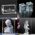 thumbnail image 1 of Álbum de figuras de mascotas talladas en cristal Recuerdos navideños extranjeros Una artesanía tallada, 1 of 3