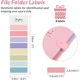 thumbnail image 3 of JINGBAO 4 pack Accordion File Organizer, Letter Size, 5 Pocket Expanding File Folder, Cute File Folder with Labels, Portable File Organizer for School Office Supplies, 3 of 7