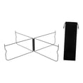 thumbnail image 2 of Soporte de casilla de hielo de soporte de enfriamiento plegable Metal de servicio pesado Rack de maleta de estado de soporte plegable para viajes al Negro curvado, 2 of 8