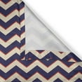 thumbnail image 5 of Ambesonne Dark Blue Grommet Curtain, Zigzag Modern Lines, 50" x 72", Purple Tan Red, 5 of 6