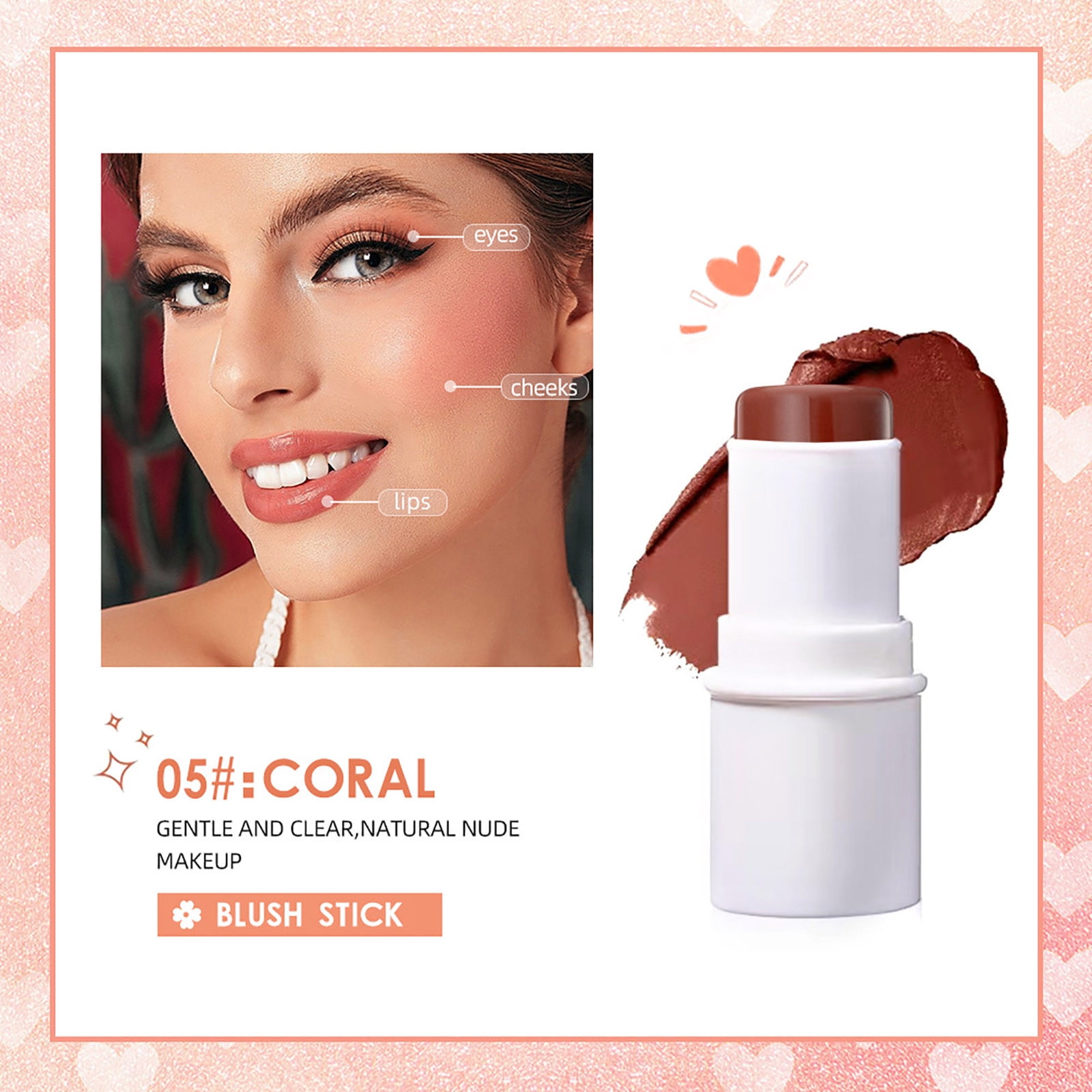 Fridja Blush Stick Multi Stick Makeup Buildable Lightweight Facial