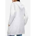 thumbnail image 2 of Ellos Women's Plus Size Long Zip Front Hoodie French Terry Long Oversized Lightweight Jacket, 2 of 6