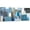 Blue, variant on Abstract Black and White Grey Wall Art Poster Prints 3 Panels Canvas Painting Picture Office Bedroom Living Room Kitchen Decorations Framed Artwork 12”x16”x3pcs
