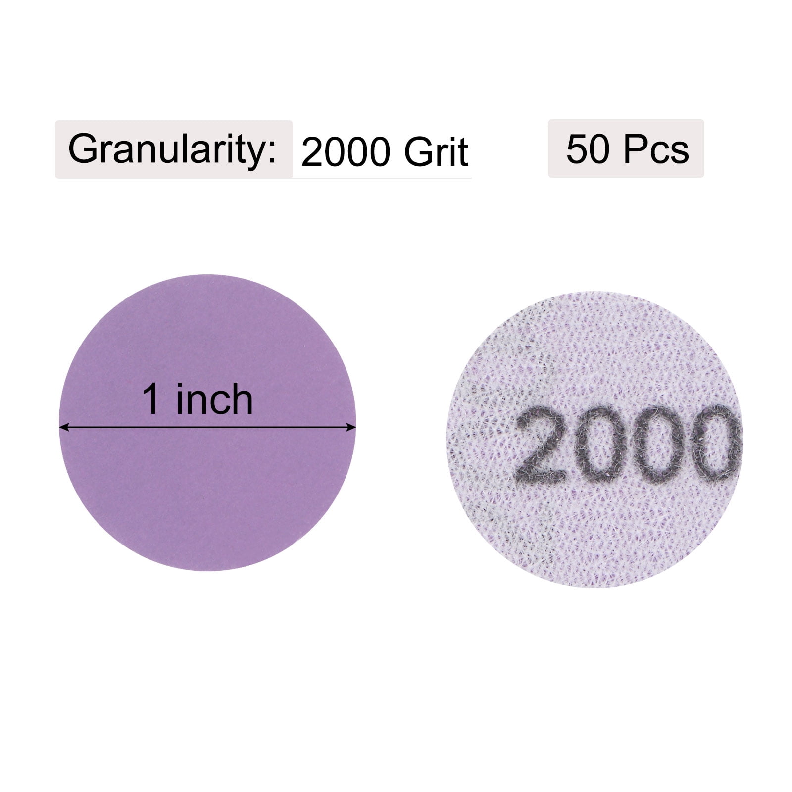 Unique Bargains High Quality Mini Size Sanding Discs for Various Applications 2000 Grits 1"