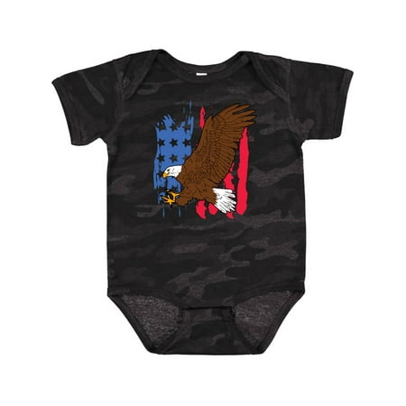 

Inktastic Eagle with American Flag Gift Baby Boy or Baby Girl Bodysuit