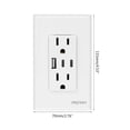 thumbnail image 4 of Pack 4 Contactos Duplex Fratech con puertos USB Tipo-A y Tipo-C LS9931CC, 4 of 6