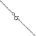 thumbnail image 4 of 14K White Gold Cable Chain Styles Necklace 13 inch Carded .5 mm Rope with Spring Ring Clasp 0.5, 4 of 6