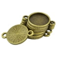 thumbnail image 2 of Milaget 50Pcs Blank Bezel Setting Base for Cabochon Jewelry DIY Charm Connector 12mm, 2 of 8