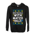 thumbnail image 2 of Wild Bobby Deck The Halls With Matzo Balls Hanukkah Sweater | Holiday Premium Graphic Hoodie Sweatshirt, 2 of 5