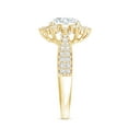 thumbnail image 3 of Rosec Jewels Lab Diamond Engagement Ring Women (2 Carat, 8 mm - EF-VS Grade) - Floral Statement Ring with Jewelry Box, 14K Yellow Gold, US 7.00, 3 of 8