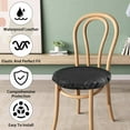 Ihvewuo 4pcs Round Stool Covers Waterproof PU Bar Stool Covers Anti