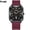 Purplish Red, variant on Unisex quartz watch, new men's watch with silicone strap, square quartz watch, women's watch, fashionable waterproof ladies' watch, trendy business wristwatch for both men and women