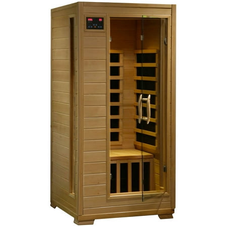 Radiant Saunas 1- to 2-Person Hemlock Infrared Sauna with 4 Carbon Heaters