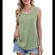 thumbnail image 1 of Camisetas Sin Mangas para Mujer, Túnicas Básicas de Verano, Ropa Suave, Conjuntos Casuales de Moda 2025. Verde M, 1 of 10
