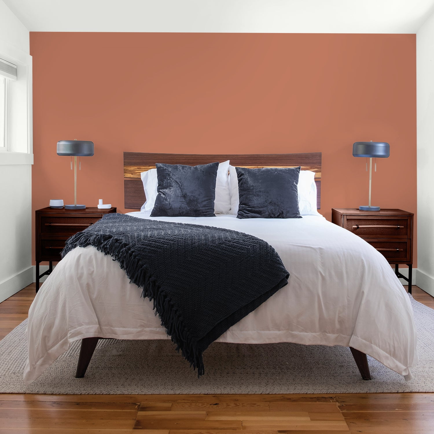 Glidden One Coat Interior Paint and Primer, Copper Beech / Orange, 1-Quart, Flat