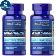 2 Pack - Puritan's Pride Dhea 100 Mg-60 Capsules, 60 Count
