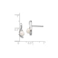 thumbnail image 2 of Gem & Harmony Freshwater Cultured Pearl Earrings in 14K White Gold for Women, 2 of 5
