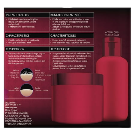 Olay Regenerist Instant Fix Exfoliate & Renew Treatment System, 1 Kit