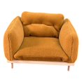 thumbnail image 2 of Sillón para casa de muñecas, 10x8x6,5 cm, escala 1:12. Mueble elegante para sala de estar. Naranja, 2 of 9