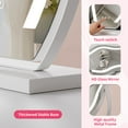 thumbnail image 2 of Odernirror Vanity Makeup Mirror with Lights Metal Tabletop HD Glass Mirror 13"x17",White, 2 of 7