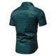 thumbnail image 4 of Camisa casual de manga corta con botones y solapa con estampado delgado para hombre Pompotops  oipoqjl43344, 4 of 9