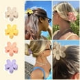 thumbnail image 3 of Flower Cute Hair Claw Clips - 4Pcs Flower Hair Clip Nonslip Strong Hold Hair 3 Inch Matte Small Flowers Claw Clips for Women and Girls, 3 of 14