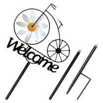 GOOHOCHY Lovely Iron Bike Garden Stake for Decor Adds Charm to Yard Lawn and Garden 10.5 Inches