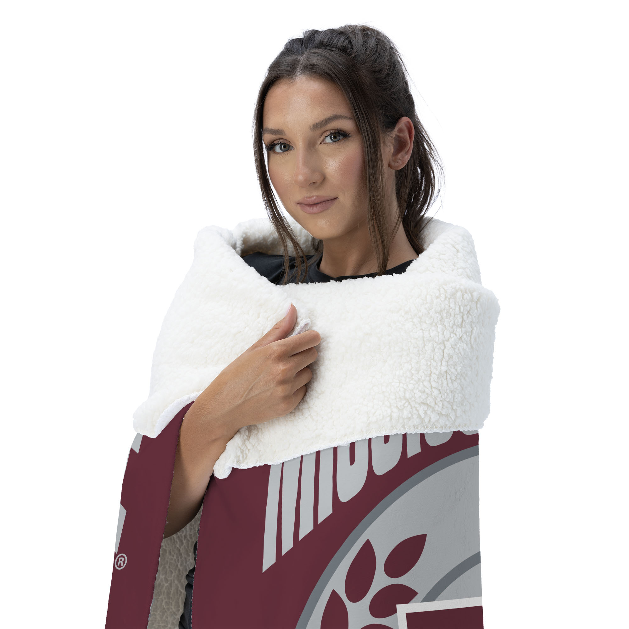 Mississippi State NCAA Apex Silk Touch Sherpa Throw 50x60 inches