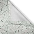 thumbnail image 6 of Ambesonne Grey and Mint Valance & Curtain, Rustic White Buds, 55"x45", Pale Mint Green White, 6 of 6