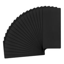 Uxcell 20-Pack Anodized Aluminium Laser Engraved Mount Metal Plate 2x1x0.03 Inch for DIY Laser Printing[Black]