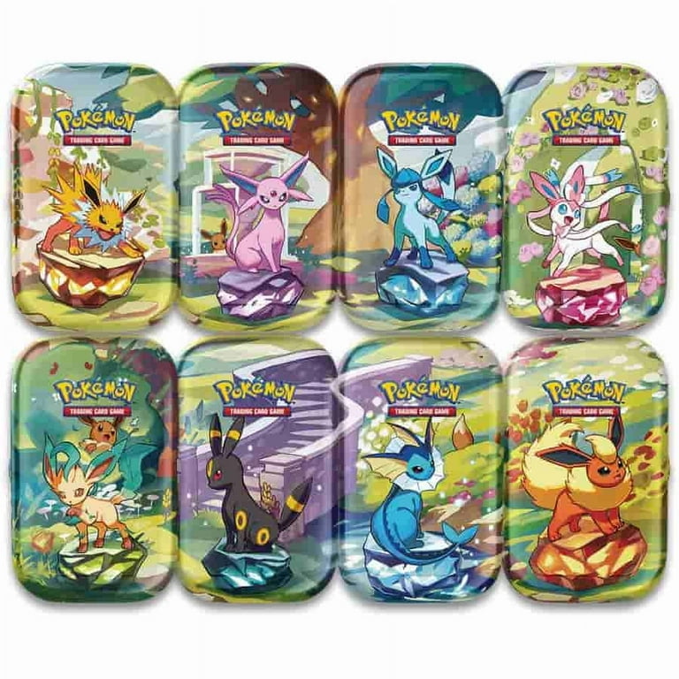 Pokemon Prismatic Evolutions 8 Mini-Tins with Promo Cards