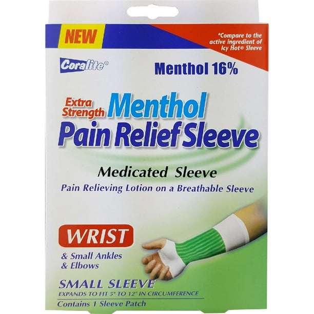 Menthol 16 Extra Strength Pain Relief Medicated Sleeve Small Ankles