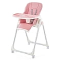 thumbnail image 1 of Costway Trona Plegable para Bebés Silla de Comer Ajustable con 4 Ruedas Bloqueables 6 Alturas Bandeja Extraíble Cojín 70 x 56 x 88-106 cm, 1 of 2