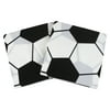 Football Napkins 33x33cm Square Soccer Party Napkins 3D Football Print Tableware for Soccer Birthday Party Decorations 2022 Qatar Football Match 20pieces
