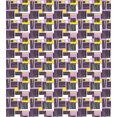 thumbnail image 3 of Geometric Duvet Cover Set, Abstract Modern Pattern with Grunge Stripes and Squares, Decorative 3 Piece Bedding Set with 2 Pillow Shams, Queen Size, Lilac Charcoal Grey, by Ambesonne, 3 of 3
