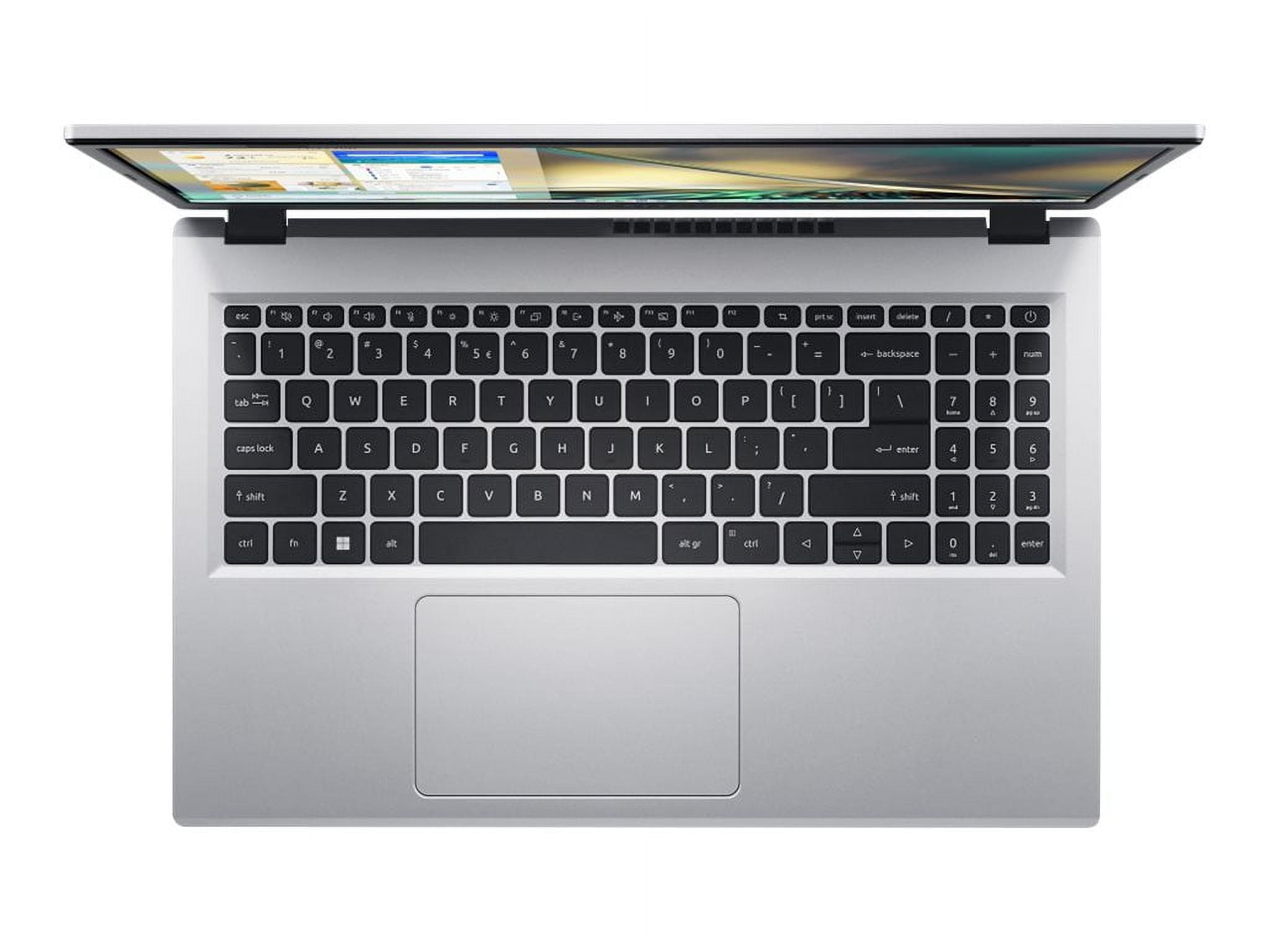 Acer Aspire 3 15 A315-24P - AMD Ryzen 3 - 7320U / up to 4.1 GHz - Win 11 Home in S mode - Radeon 610M - 8 GB RAM - 128 GB SSD - 15.6" IPS 1920 x 1080 (Full HD) - Wi-Fi 6 - pure silver - kbd: US Intl