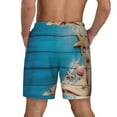 thumbnail image 4 of Fotbe Shells and Starfish Men’s Swim Trunks Quick Dry Swim Shorts Board Shorts with Mesh Lining-Large, 4 of 9